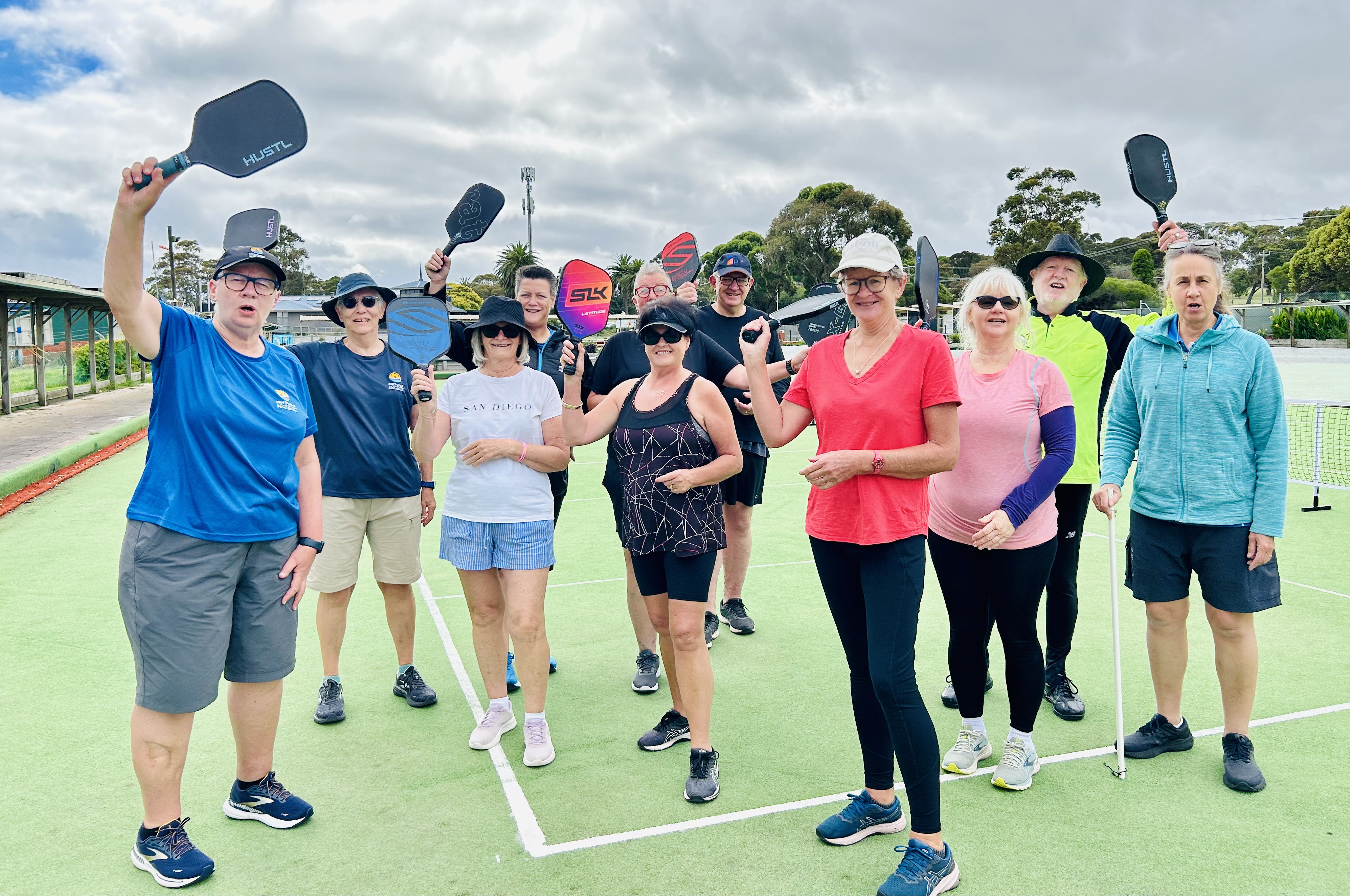 Club members having fun at CSBC outdoor courts