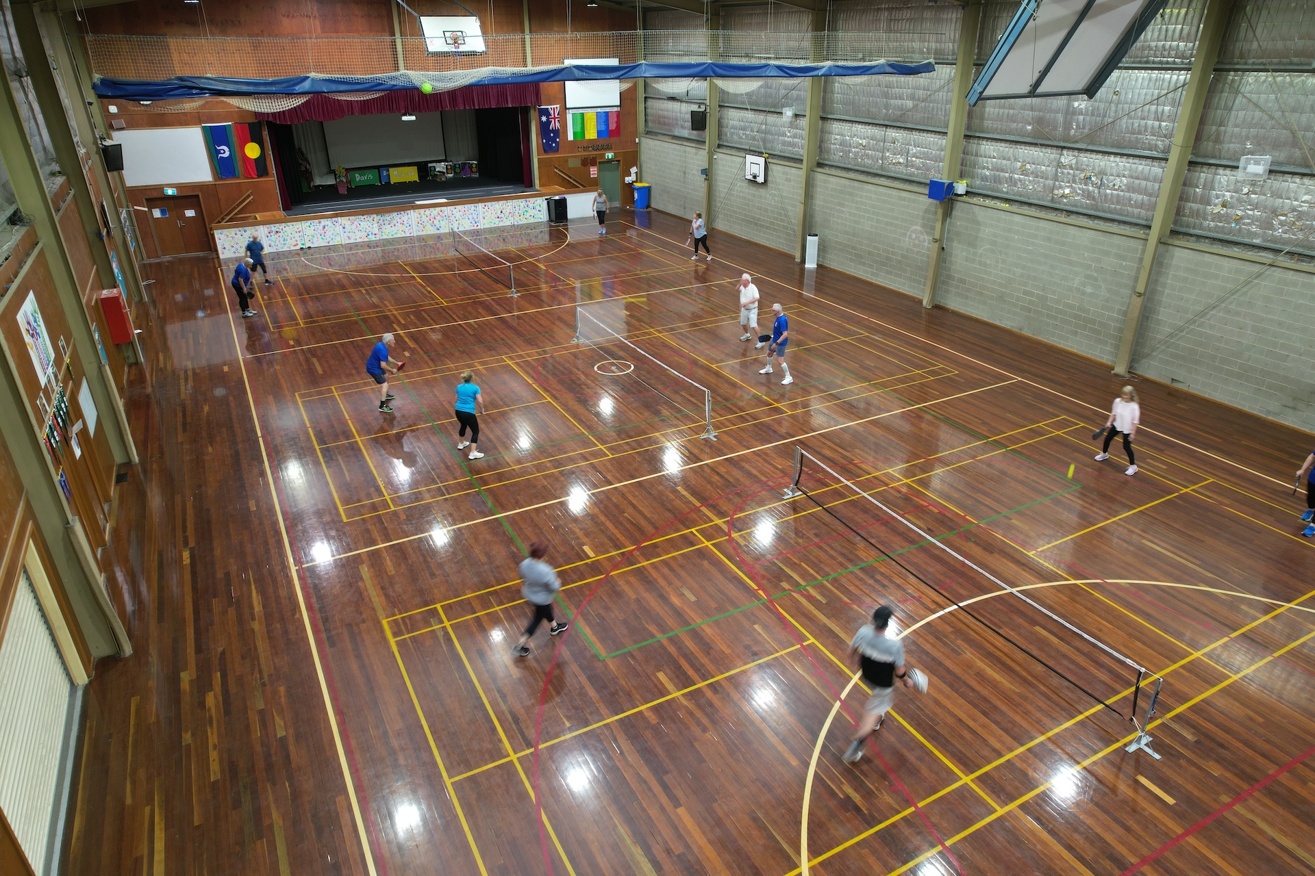 Pickleball at the Primary School Hall in Drysdale